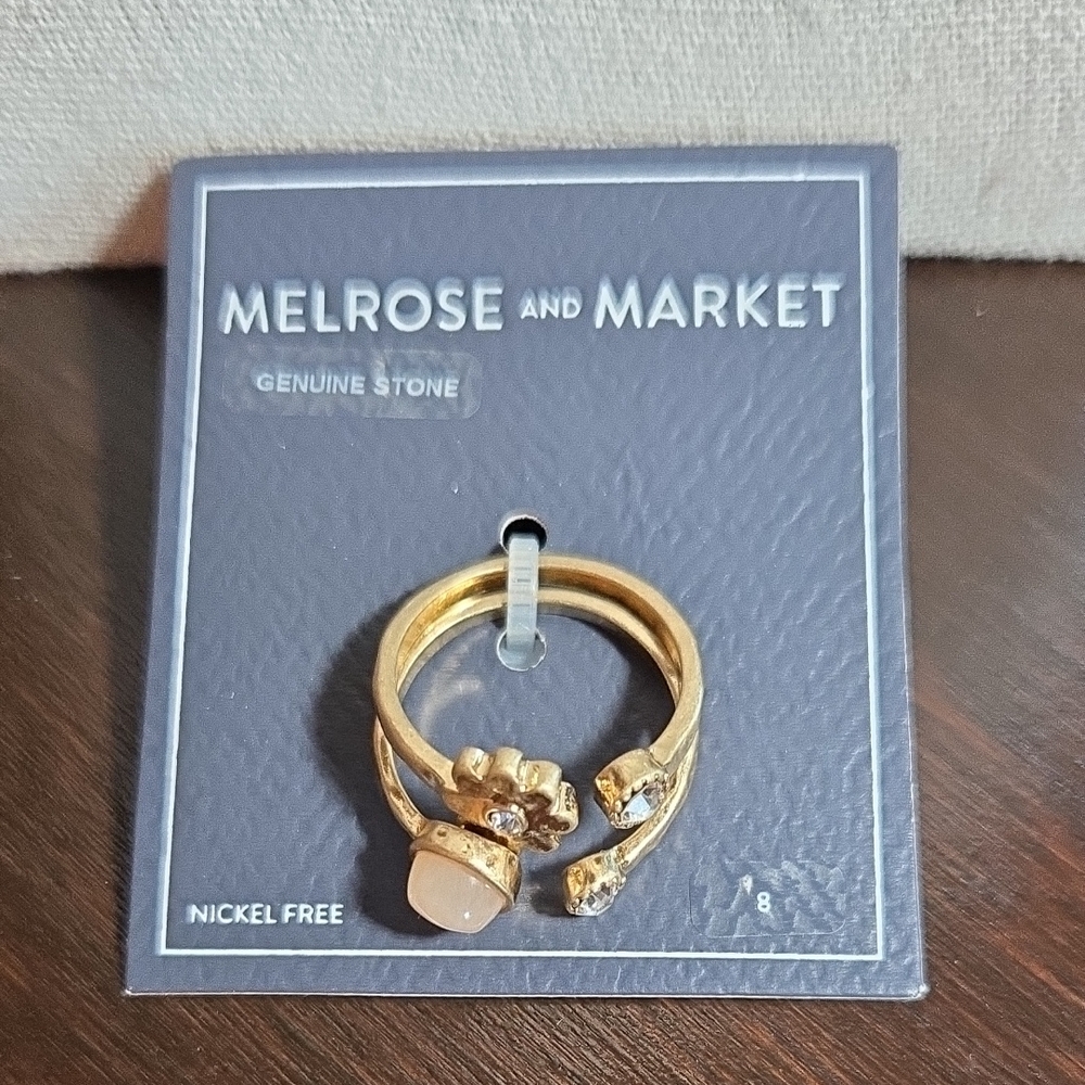 Melrose And Market Ring Set New On Card Size 7.5
